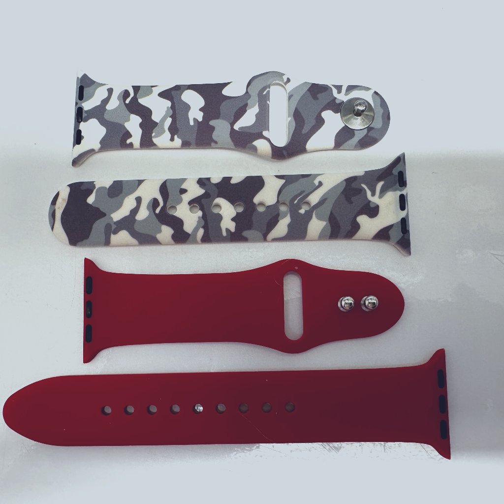 Apple Watchbands Fits 40 Mm Apple Watch Red  Gray CamoGuc